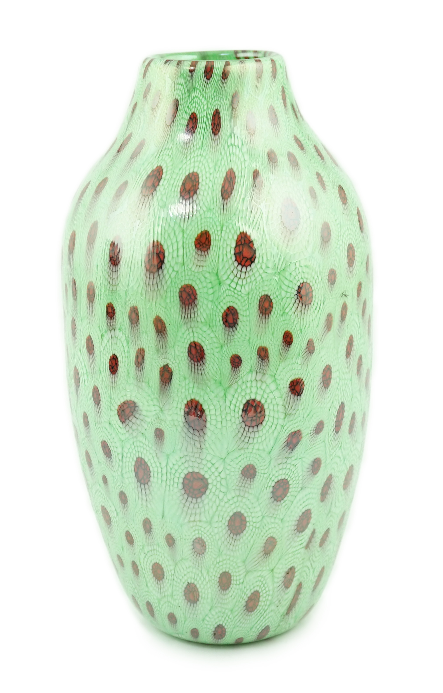Vittorio Ferro (1932-2012), a Murano glass Murrine vase